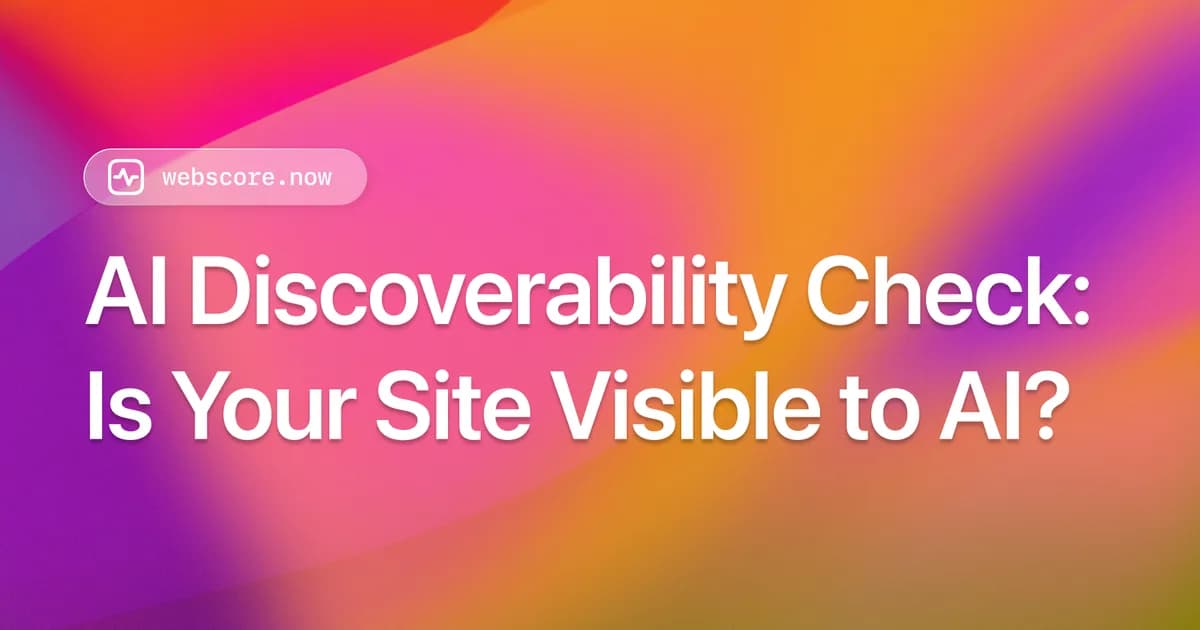 AI Discoverability Check: Is Your Site Visible to ChatGPT, Claude & Perplexity?
